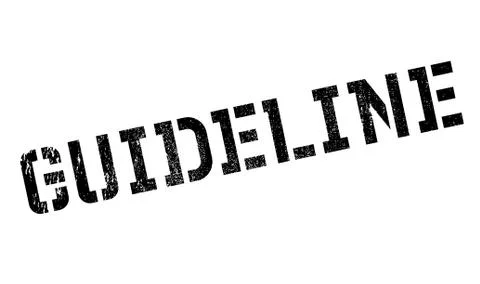 Guideline rubber stamp Stock Illustration
