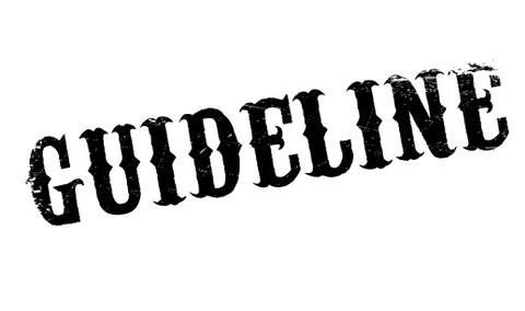 Guideline rubber stamp Stock Illustration