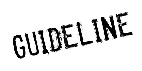 Guideline rubber stamp Stock Illustration