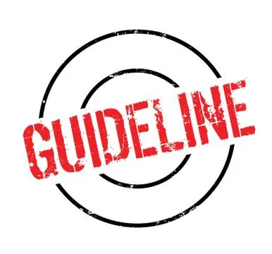Guideline rubber stamp Stock Illustration