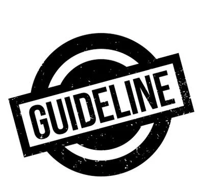 Guideline rubber stamp Stock Illustration