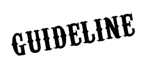 Guideline rubber stamp Stock Illustration