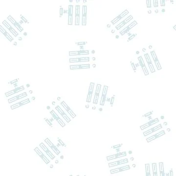 Guideline system glyph seamless pattern Stock Illustration