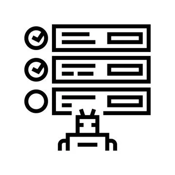 Guideline system line icon vector illustration Stock Illustration