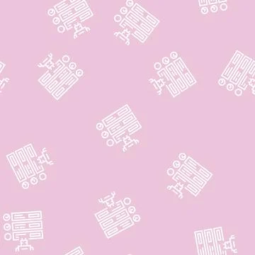 Guideline system line seamless pattern Illustrazione stock