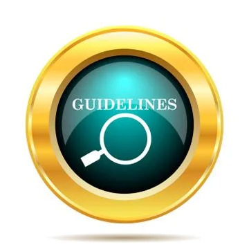 Guidelines icon. Internet button on white background.. Stock Illustration