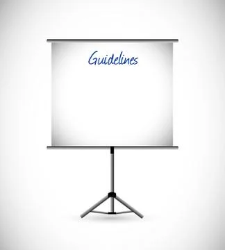 Guidelines presentation illustration design Stock Illustration