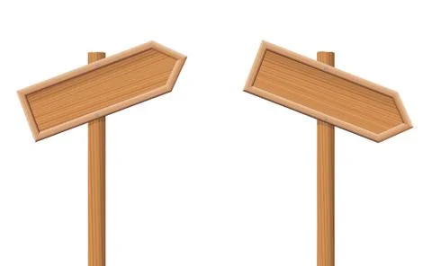 Guideposts Up And Down Stock Illustration