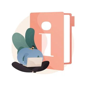 Guides abstract concept vector illustration. Ilustración de archivo