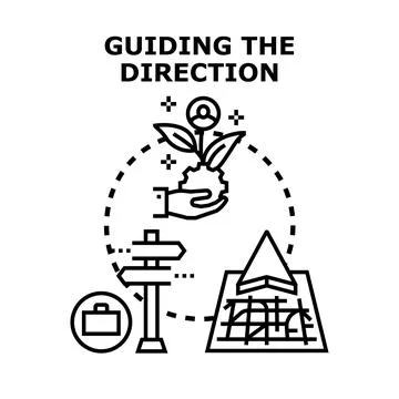 Guiding future direction and strategic business development Stock Illustration