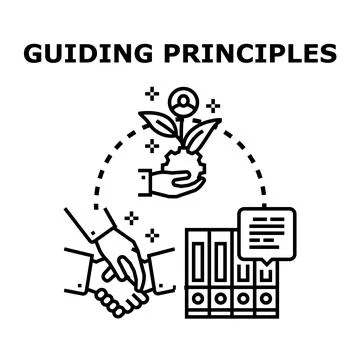 Guiding principles for business development and ethical collaboration Illustrazione stock