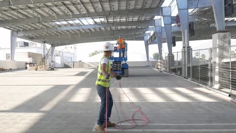 Guiding The Wire Stock Footage 123947806