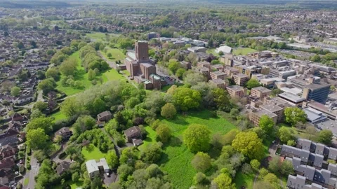 Guildford Cathedral in Surrey Stock Footage 274233069