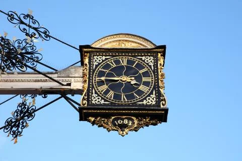 Guildford Guildhall Clock Stock Photos