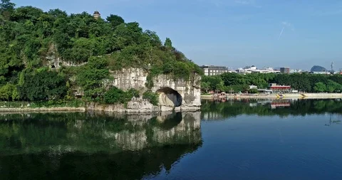 Guilin Elephant Trunk Hill Stock Footage 99774185