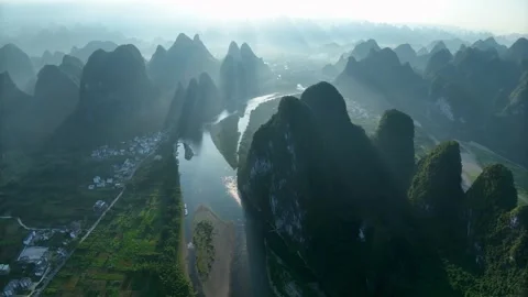 Guilin Landscape Stock Footage 240179327