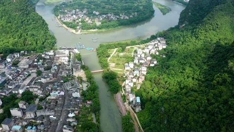 Guilin Scenery Video stock 137252966
