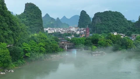 Guilin Scenery Video stock 196055656