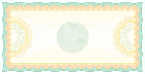 Guilloche Cheque 스톡 일러스트