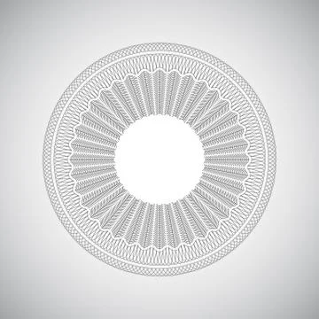 Guilloche elements for certificate or diploma / currency and money design Illustrazione stock
