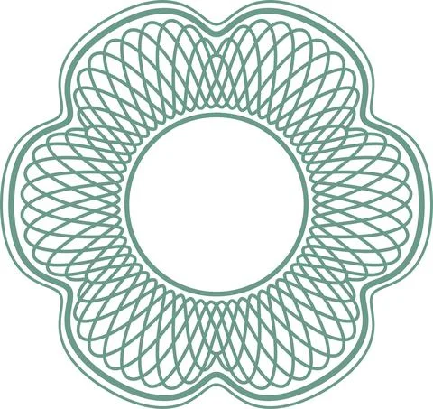 Guilloche elements for design diploma 스톡 일러스트