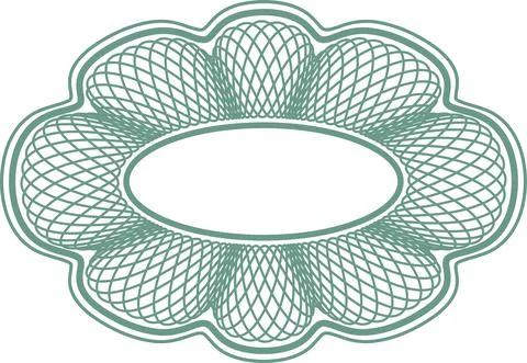 Guilloche elements for design diploma Stock Illustration
