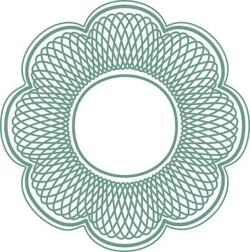 Guilloche elements for design diploma 스톡 일러스트