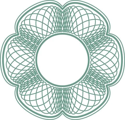 Guilloche elements for design diploma 스톡 일러스트