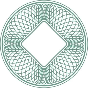 Guilloche elements for design diploma 스톡 일러스트