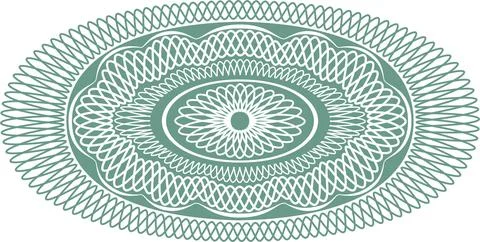 Guilloche elements for design diploma Stock Illustration