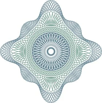 Guilloche elements for design diploma Stockillustratie