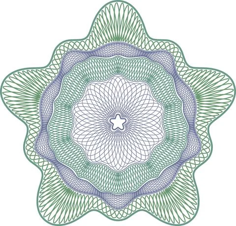 Guilloche elements for design diploma Stockillustratie
