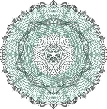 Guilloche elements for design diploma Stockillustratie