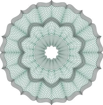 Guilloche elements for design diploma 스톡 일러스트