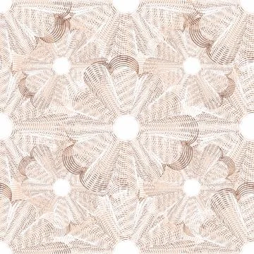 Guilloche engraving seamless vector pattern Stock Illustration