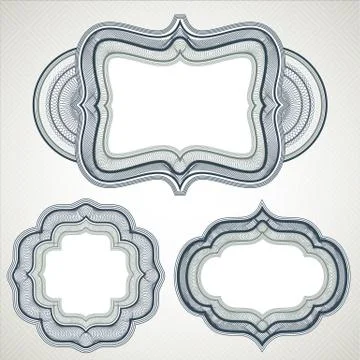 Guilloche Frames Stock Illustration
