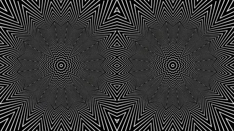 Guilloche hypnotic illusion Illustrazione stock