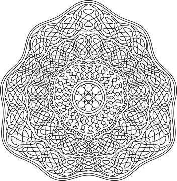 Guilloche pattern for securities protection, background vector Illustrazione stock