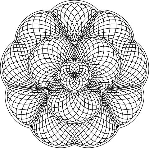 Guilloche pattern for securities protection, background vector Stock Illustration