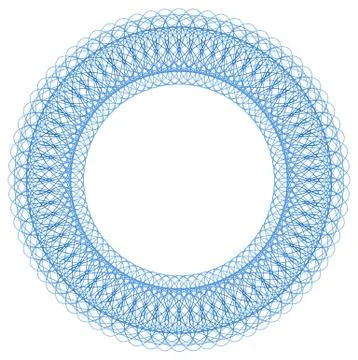 Guilloche rosette Stock Illustration