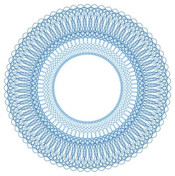 Guilloche rosette Illustrazione stock