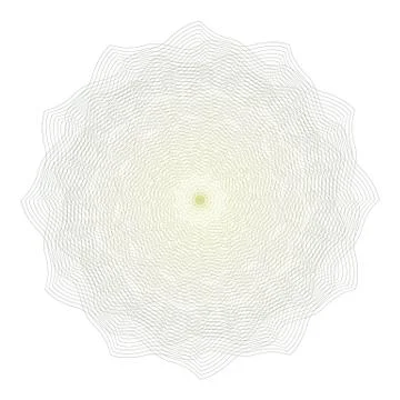 Guilloche Rosette Vector. Decorative Rosette Elements For Diploma Or Passport Illustrazione stock