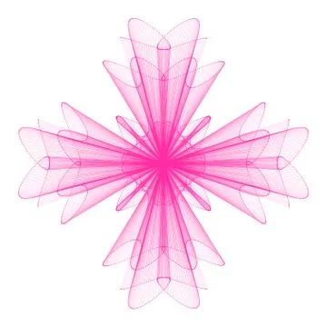 Guilloche Rosette -  vector illustration Stock Illustration