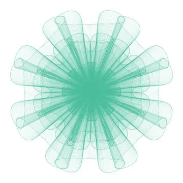 Guilloche Rosette -  vector illustration Stock Illustration