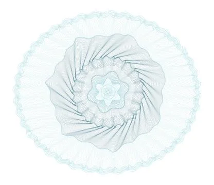 Guilloche Rosette -  vector illustration Stock Illustration