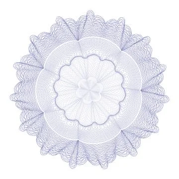Guilloche Rosette -  vector illustration Stock Illustration