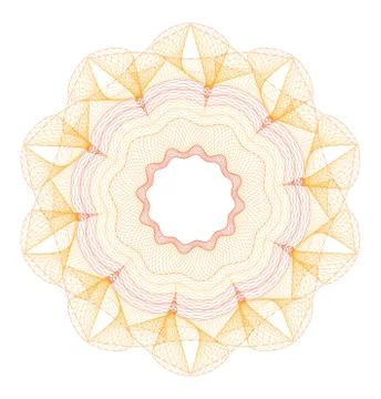 Guilloche Rosette -  vector illustration Stock Illustration