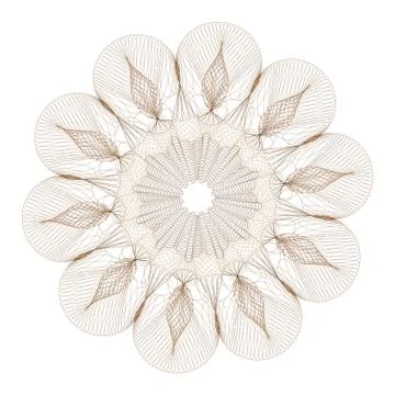 Guilloche Rosette -  vector illustration イラスト素材