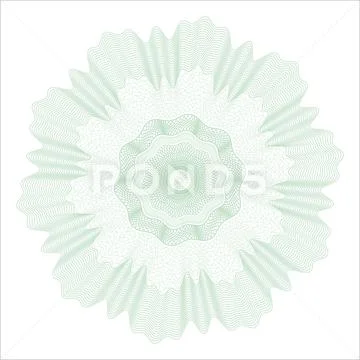 Guilloche rosettes, template for diplomas, certificates, letterheads, lottery Stock Illustration