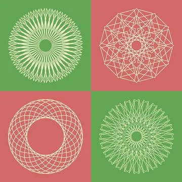 Guilloche vector elements. Guilloche vector elements. Copyright: xZoonar.c... Stock Photos